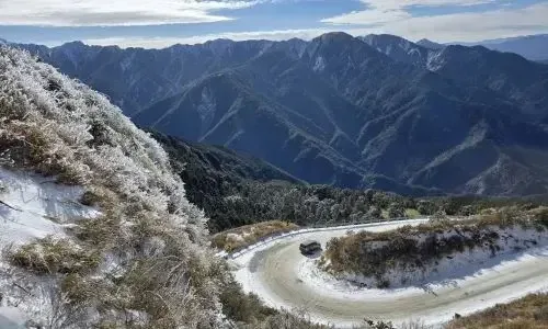 合歡山追雪風景實拍｜清境藍天花園民宿